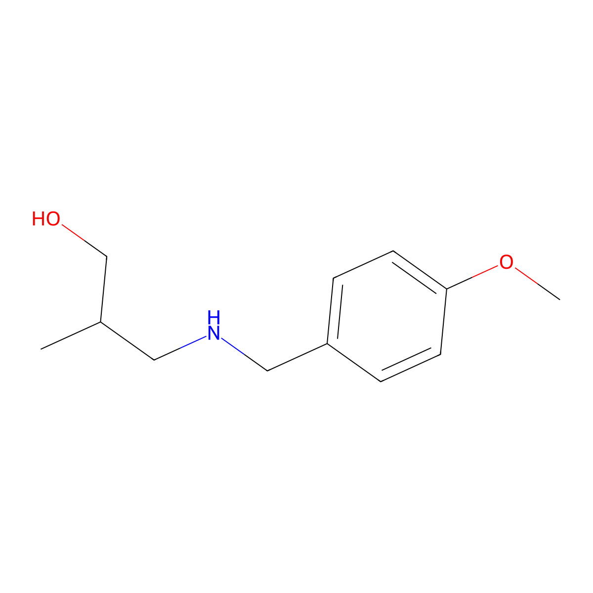 3-(4-Methoxy-benzylamino)-2-methyl-propan-1-ol molecular structure, CAS 1246455-99-1
