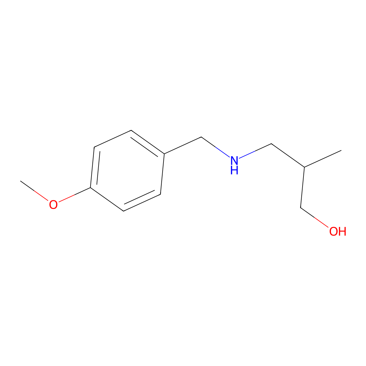 3-(4-Methoxy-benzylamino)-2-methyl-propan-1-ol molecular structure, CAS 1246455-99-1