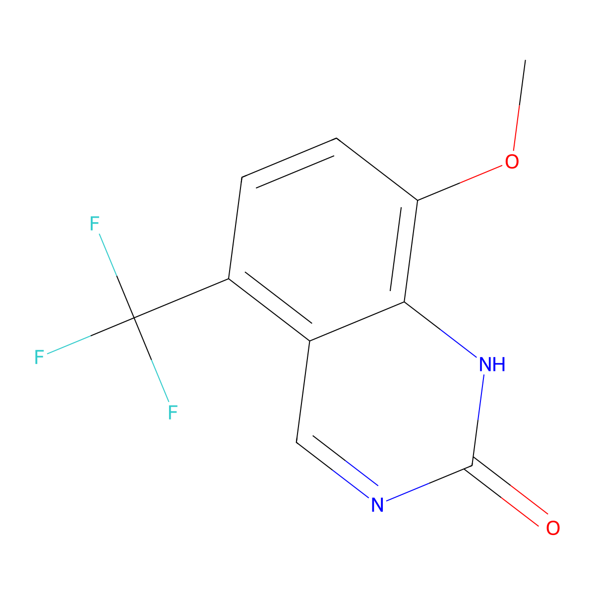 8-methoxy-5-(trifluoromethyl)quinazolin-2(1H)-one molecular structure, CAS 1246462-98-5