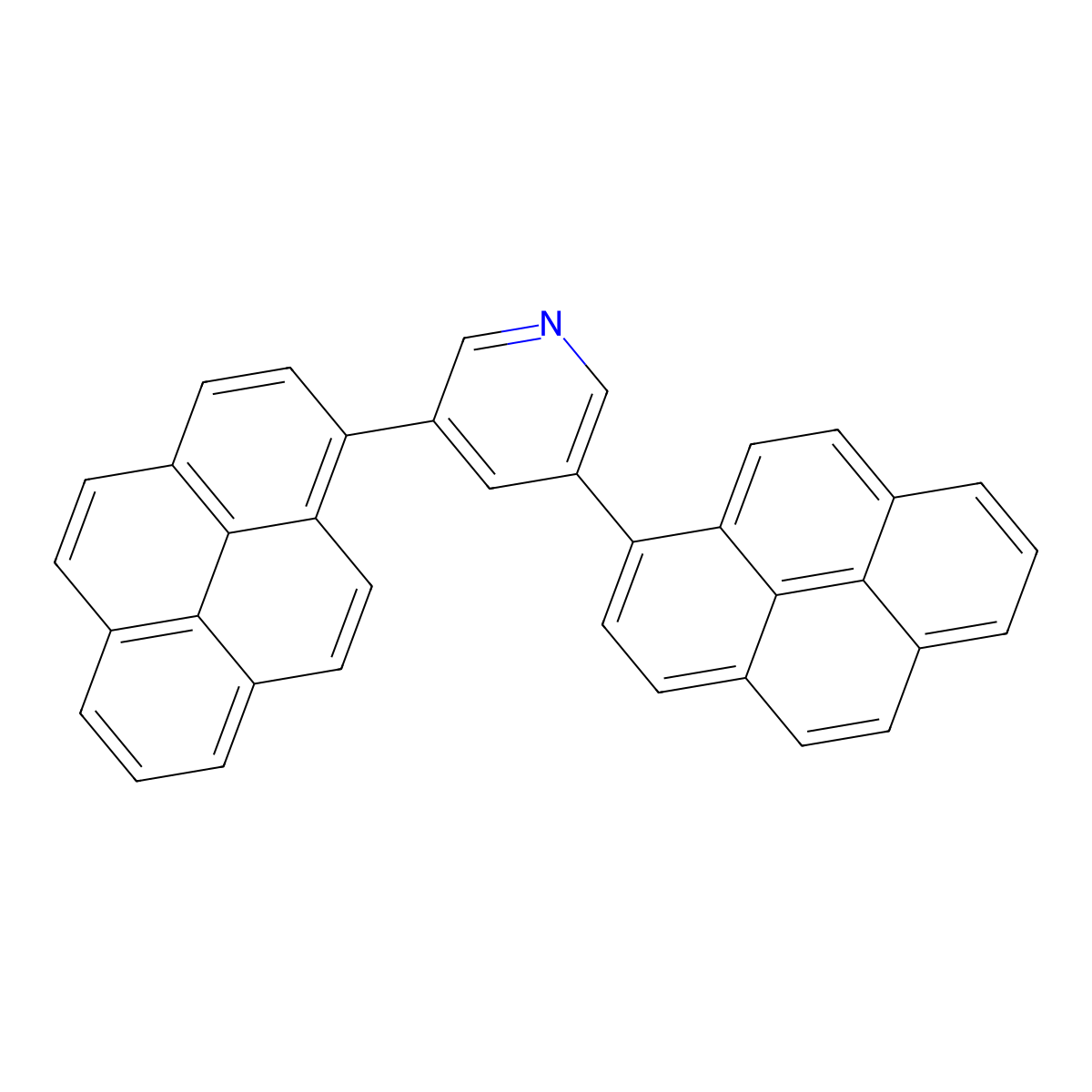 3,5-Di(1-pyrenyl)pyridine molecular structure, CAS 1246467-58-2