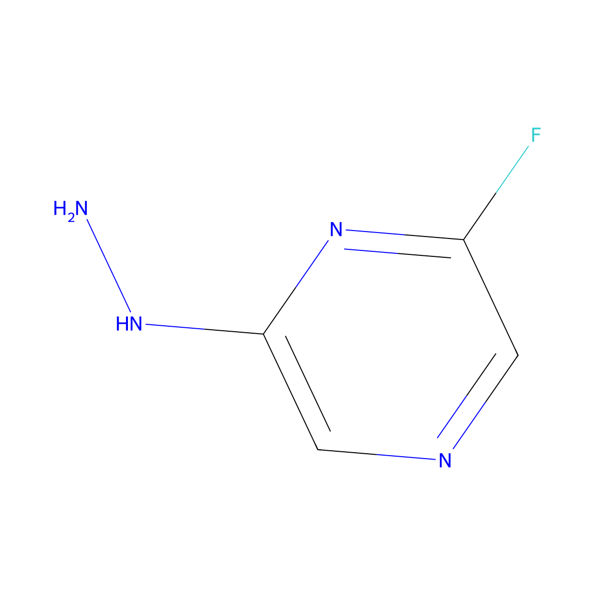 (6-Fluoro-1H-pyrazin-2-ylidene)-hydrazine molecular structure, CAS 1246471-20-4