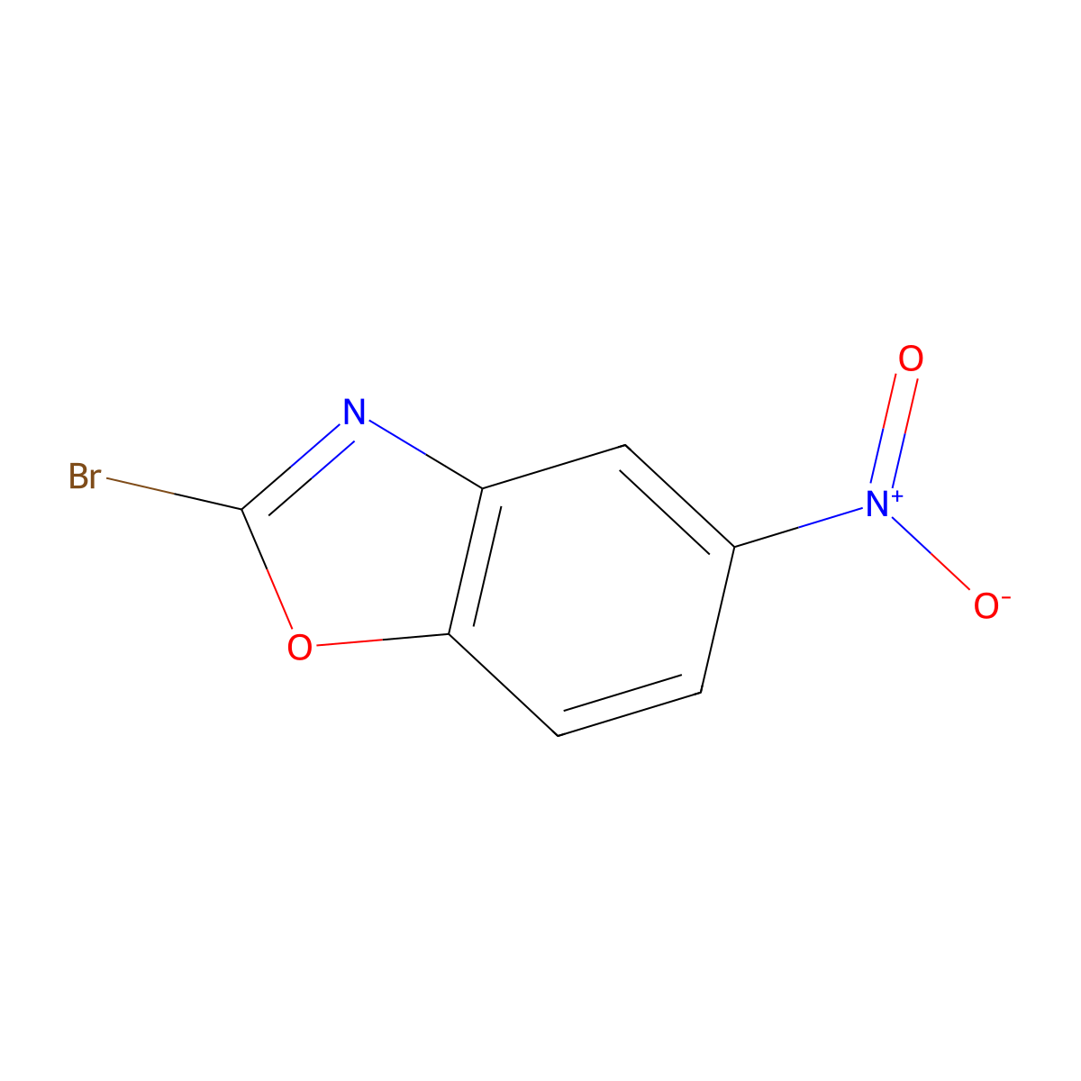 2-Bromo-5-nitrobenzo[d]oxazole molecular structure, CAS 1246472-00-3