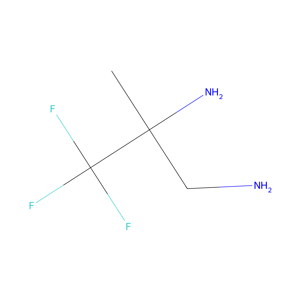 3,3,3-Trifluoro-2-methylpropane-1,2-diamine molecular structure, CAS 1246473-16-4