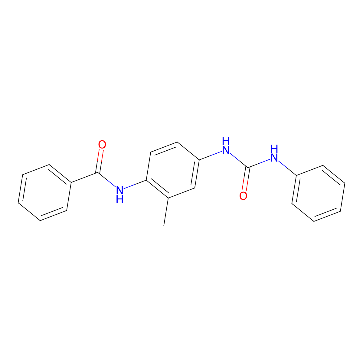 N-{4-[(anilinocarbonyl)amino]-2-methylphenyl}benzamide molecular structure, CAS 1246496-97-8