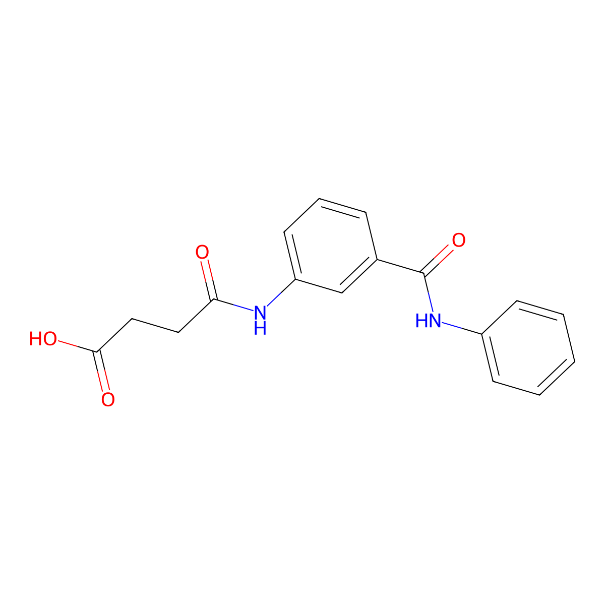 4-[3-(Anilinocarbonyl)anilino]-4-oxobutanoic acid molecular structure, CAS 1246496-98-9