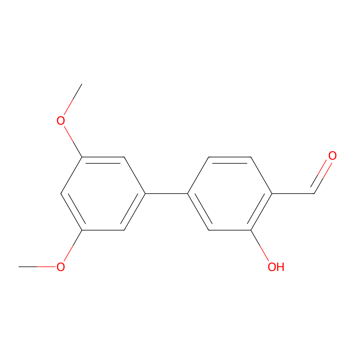 5-(3,5-Dimethoxyphenyl)-2-formylphenol molecular structure, CAS 1246518-23-9