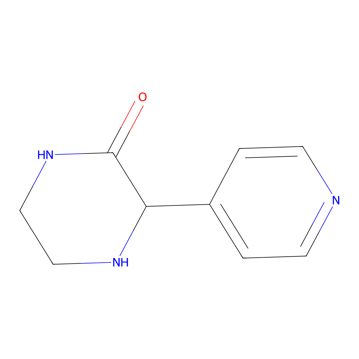 3-(Pyridin-4-YL)piperazin-2-one molecular structure, CAS 1246548-48-0