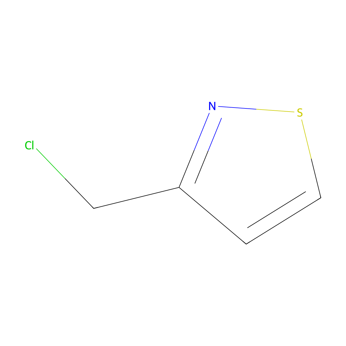 3-(Chloromethyl)-1,2-thiazole molecular structure, CAS 1246549-42-7