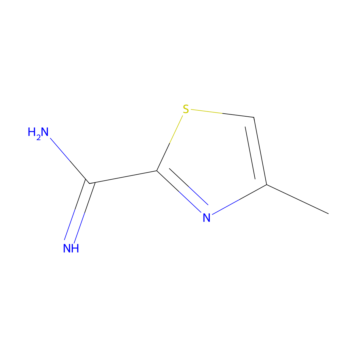 4-Methylthiazole-2-carboximidamide molecular structure, CAS 1246549-95-0