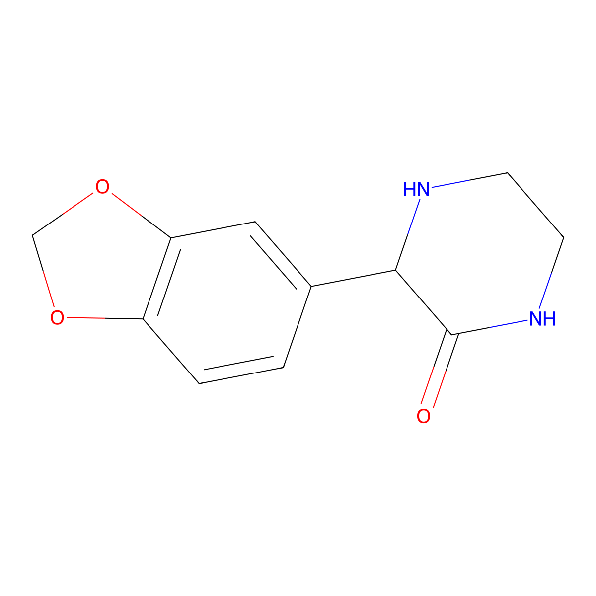 3-(2H-1,3-Benzodioxol-5-YL)piperazin-2-one molecular structure, CAS 1246550-13-9
