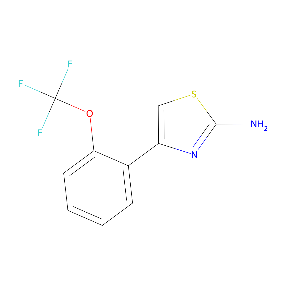 4-(2-(Trifluoromethoxy)phenyl)thiazol-2-amine molecular structure, CAS 1246550-61-7