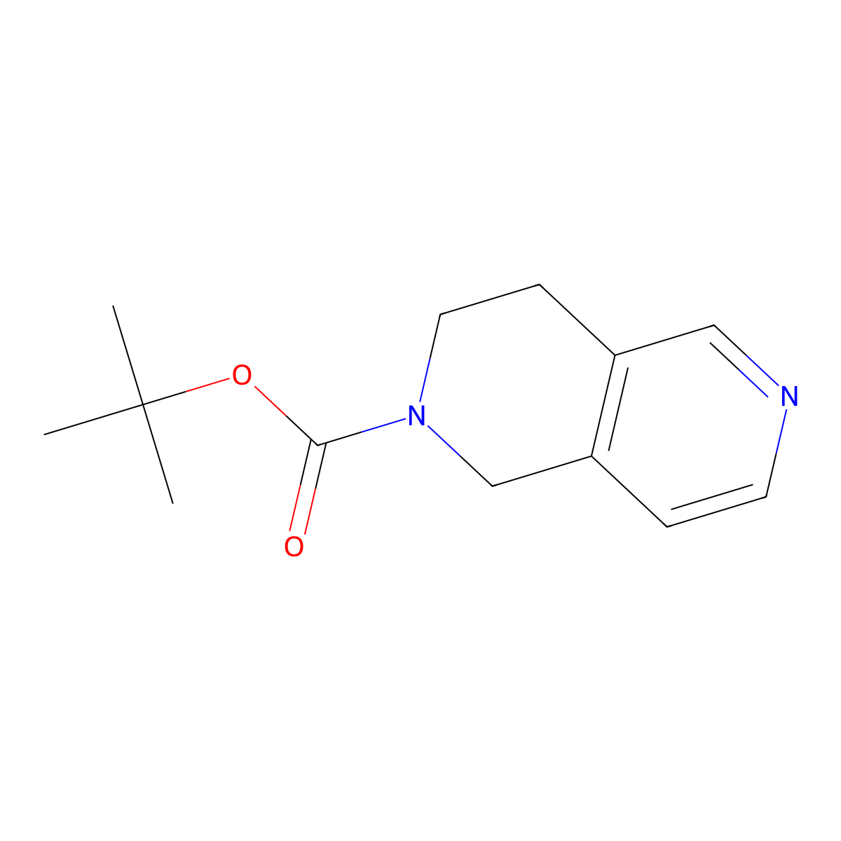 2-Boc-1,2,3,4-tetrahydro-2,6-naphthyridine molecular structure, CAS 1246551-99-4