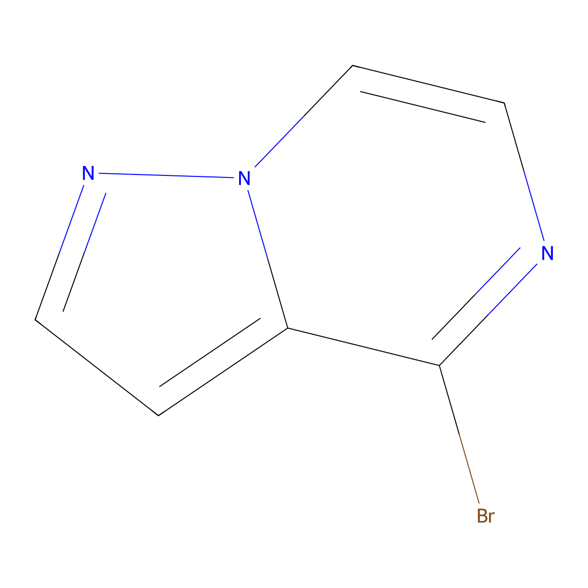 4-Bromopyrazolo[1,5-a]pyrazine molecular structure, CAS 1246552-49-7