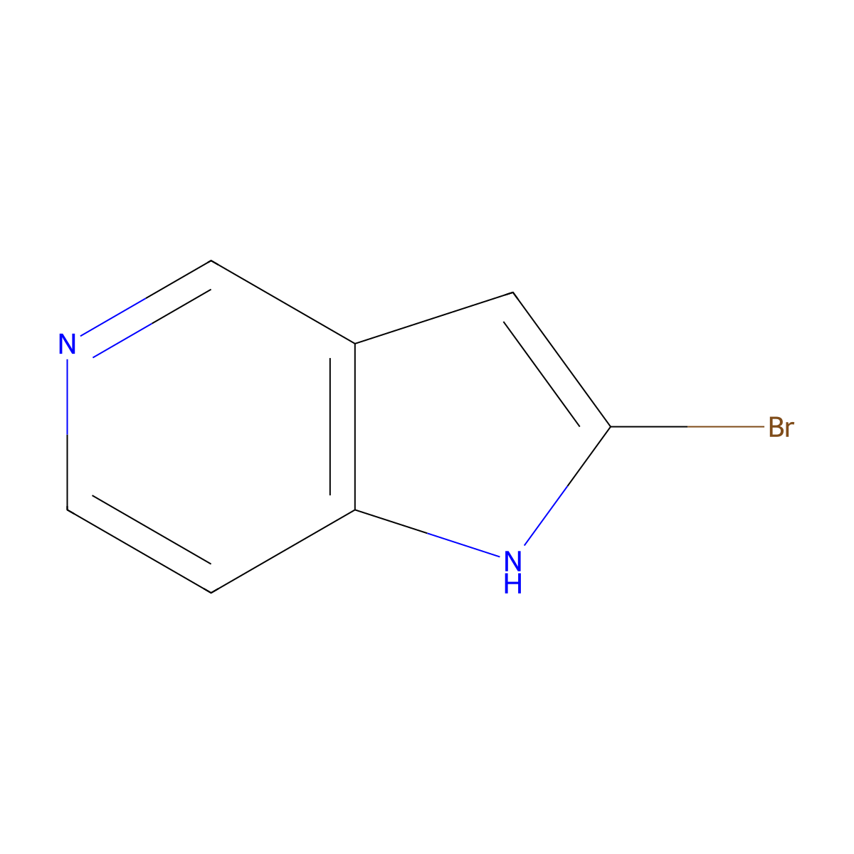 2-bromo-1H-pyrrolo[3,2-c]pyridine molecular structure, CAS 1246552-50-0