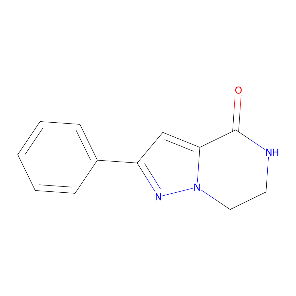 2-Phenyl-6,7-dihydropyrazolo[1,5-A]pyrazin-4(5H)-one molecular structure, CAS 1246552-68-0