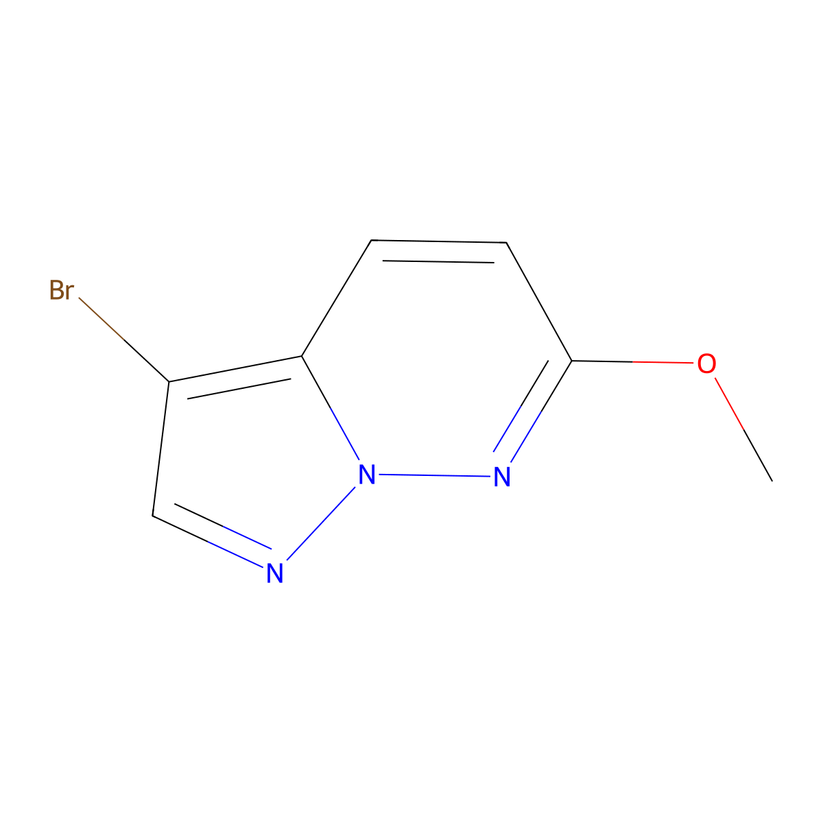 3-Bromo-6-methoxypyrazolo[1,5-b]pyridazine molecular structure, CAS 1246552-73-7
