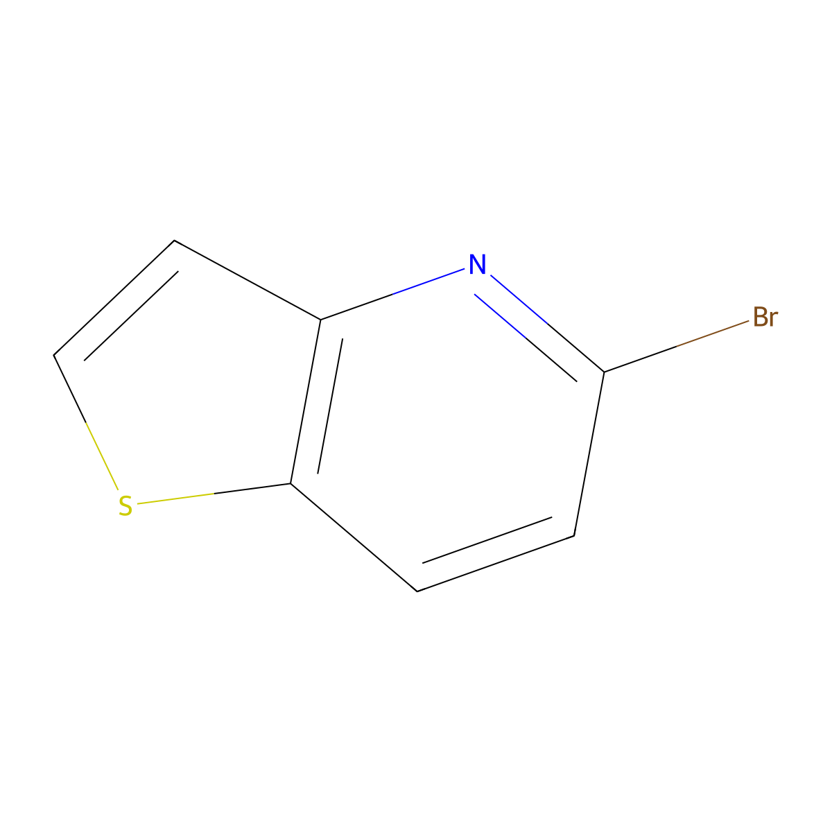 5-Bromothieno[3,2-b]pyridine molecular structure, CAS 1246555-44-1