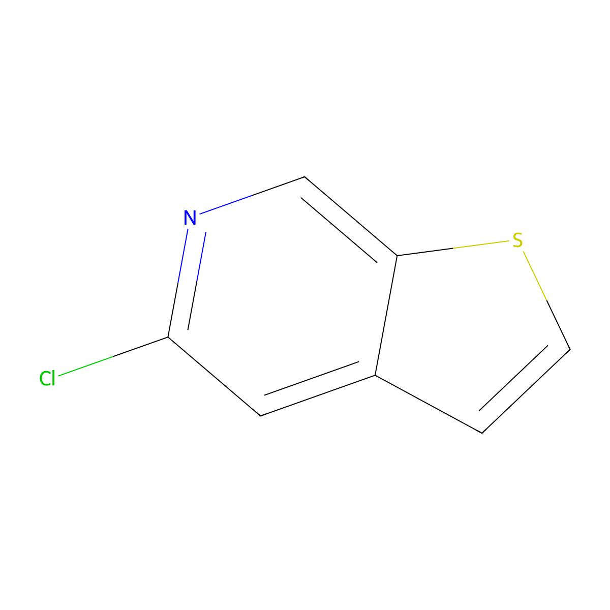 5-Chlorothieno[2,3-C]pyridine molecular structure, CAS 1246555-91-8