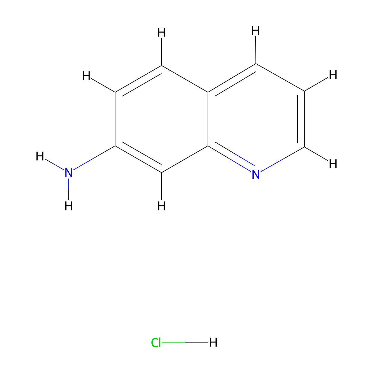 7-Aminoquinoline Hydrochloride molecular structure, CAS 1246556-01-3
