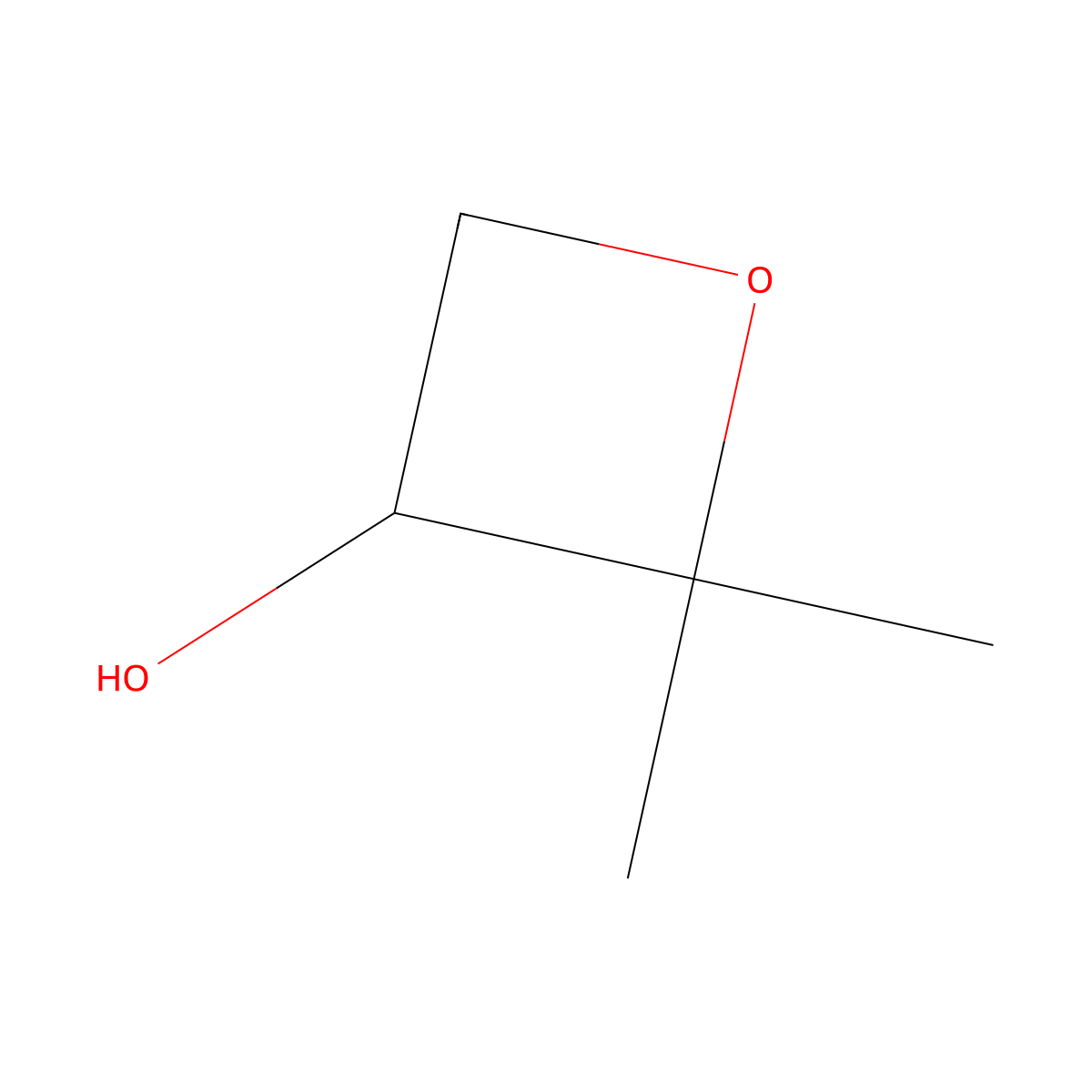 2,2-Dimethyloxetan-3-ol molecular structure, CAS 124659-07-0