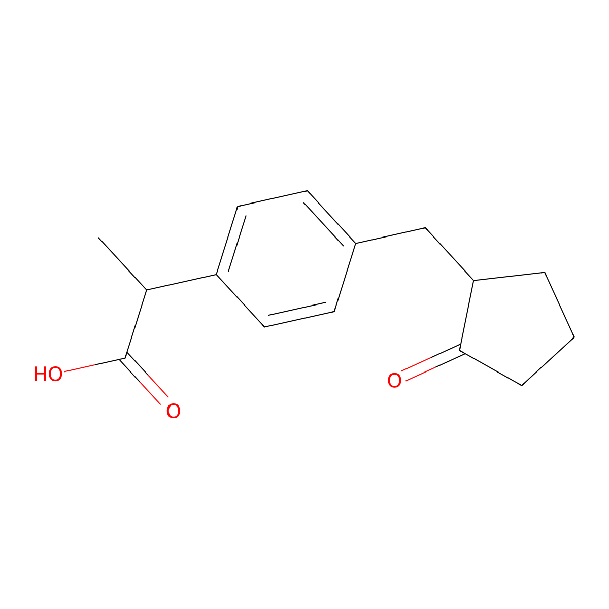 Loxoprofen molecular structure, CAS 1246610-74-1