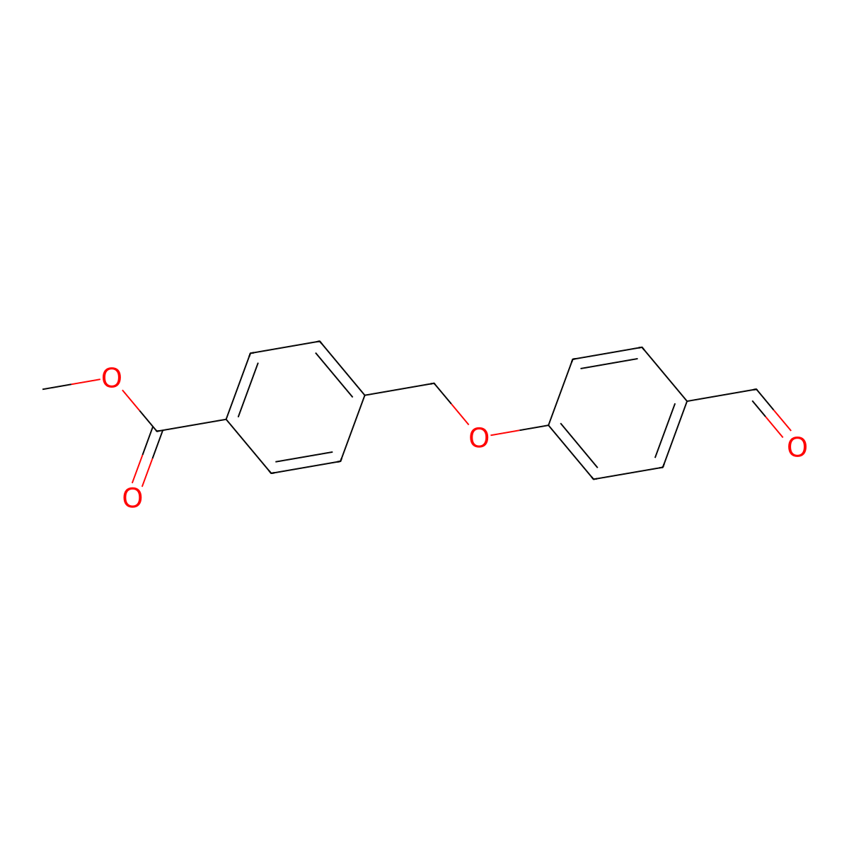 Methyl 4-((4-formylphenoxy)methyl)benzoate molecular structure, CAS 124663-30-5