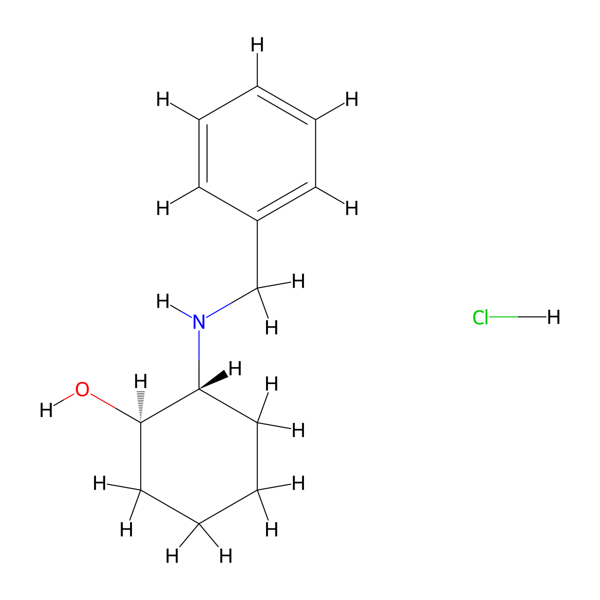 (1R,2R)-2-(benzylamino)cyclohexan-1-ol hydrochloride molecular structure, CAS 1246643-20-8