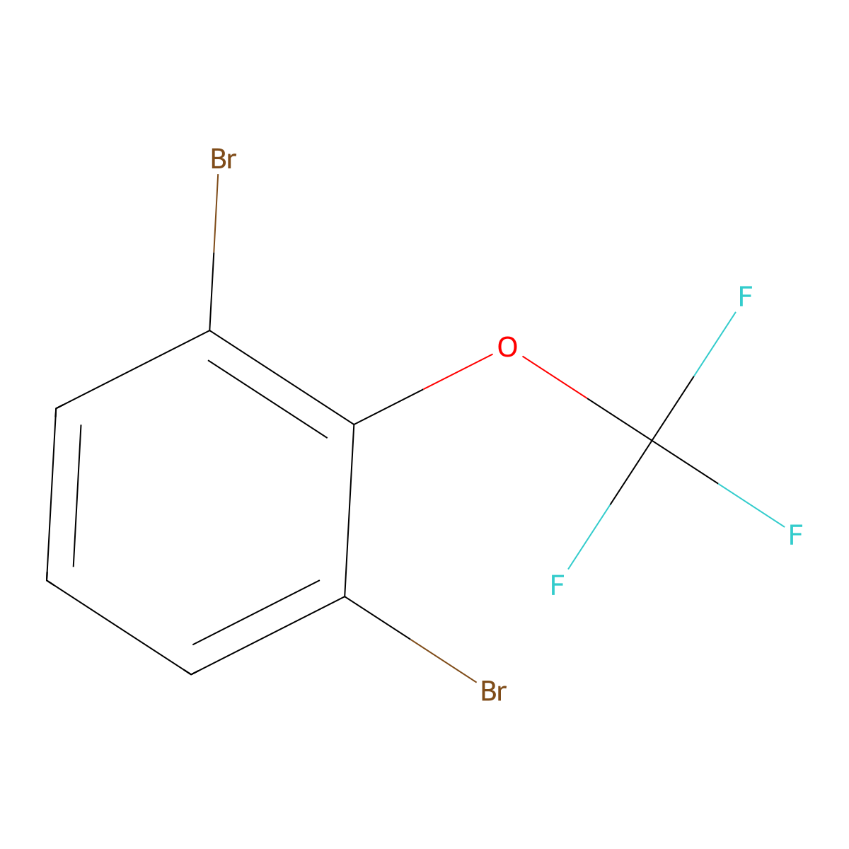 1,3-Dibromo-2-(trifluoromethoxy)benzene molecular structure, CAS 1246643-52-6