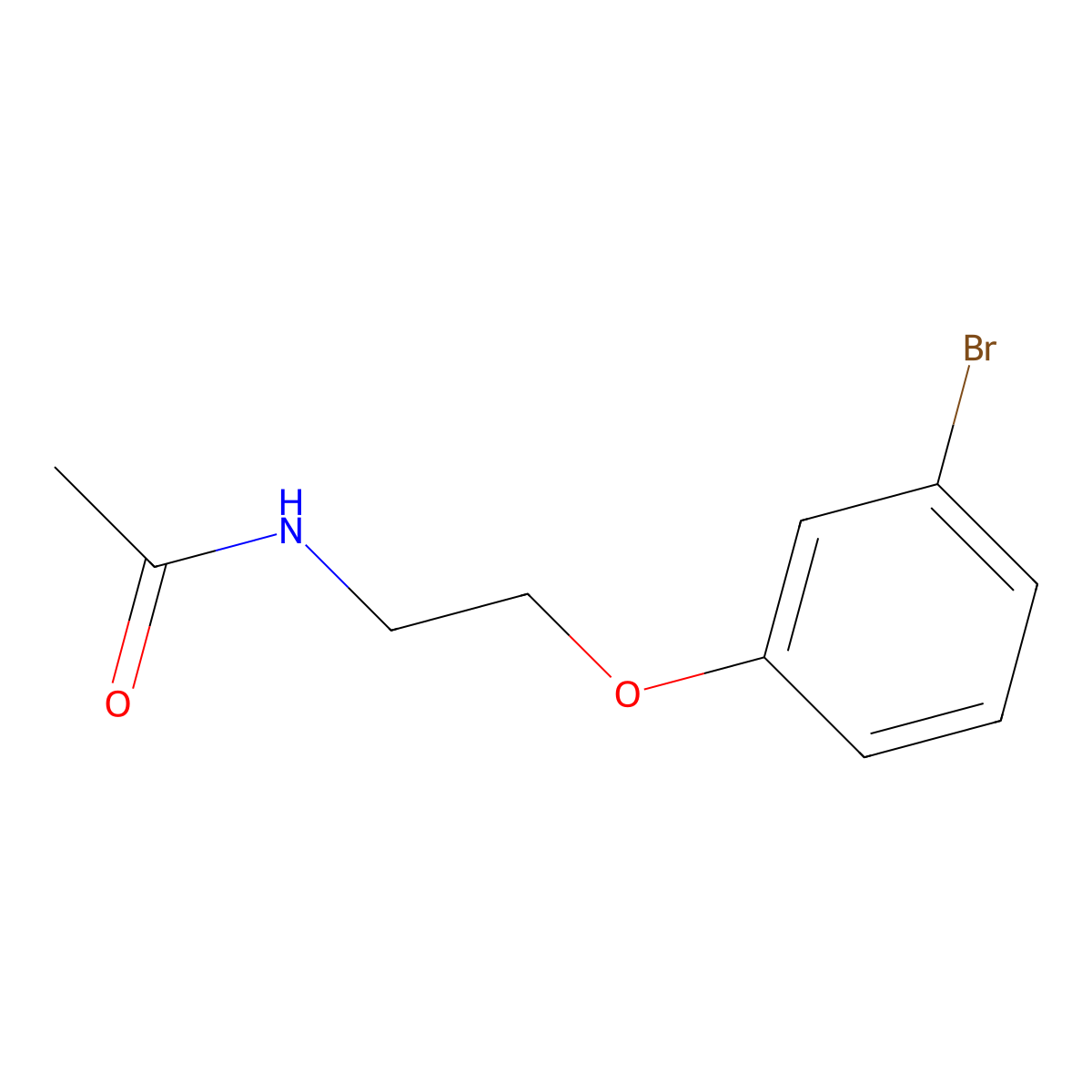 N-[2-(3-bromophenoxy)ethyl]acetamide molecular structure, CAS 1246653-45-1
