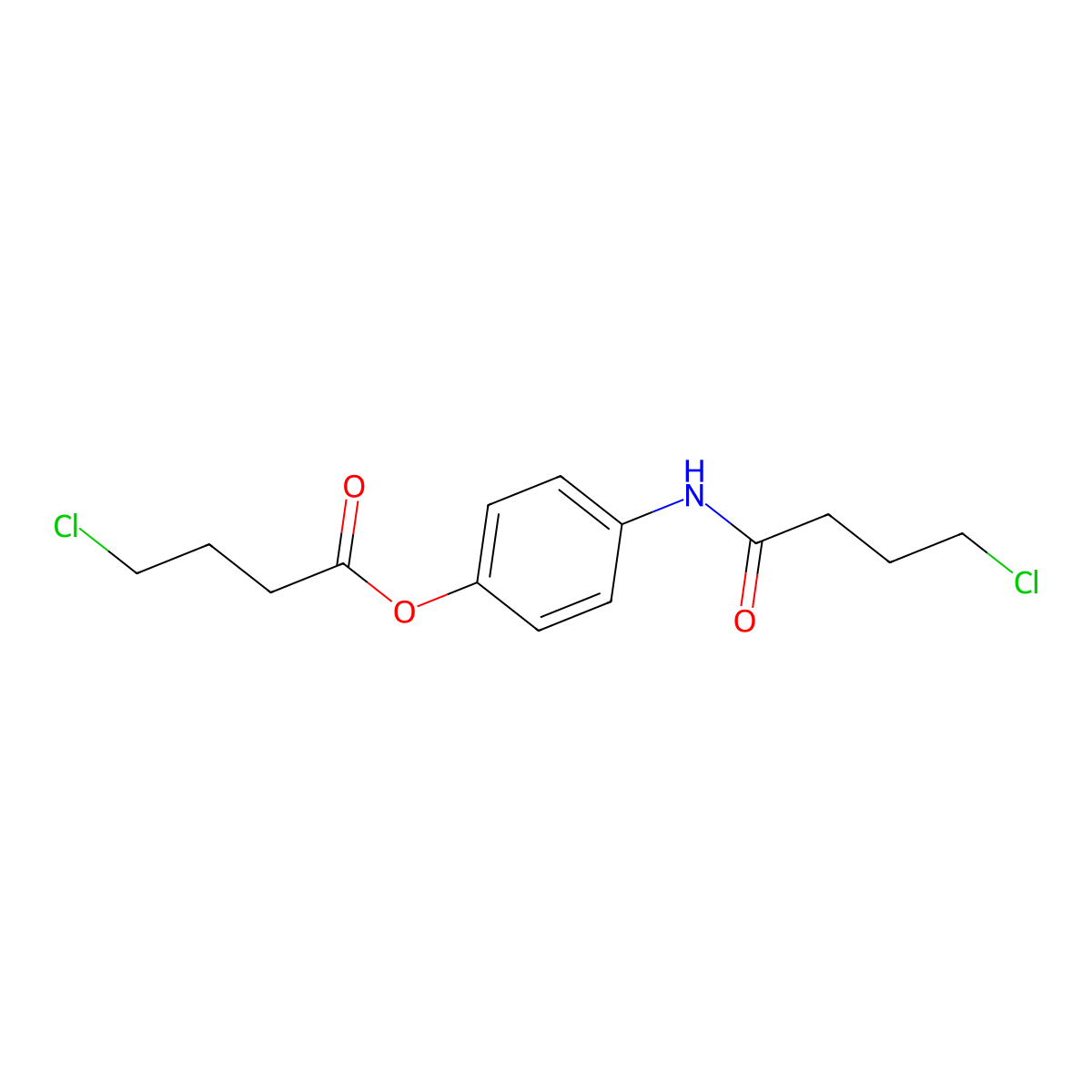 4-(4-Chlorobutanoylamino)phenyl 4-chlorobutanoate molecular structure, CAS 1246654-70-5