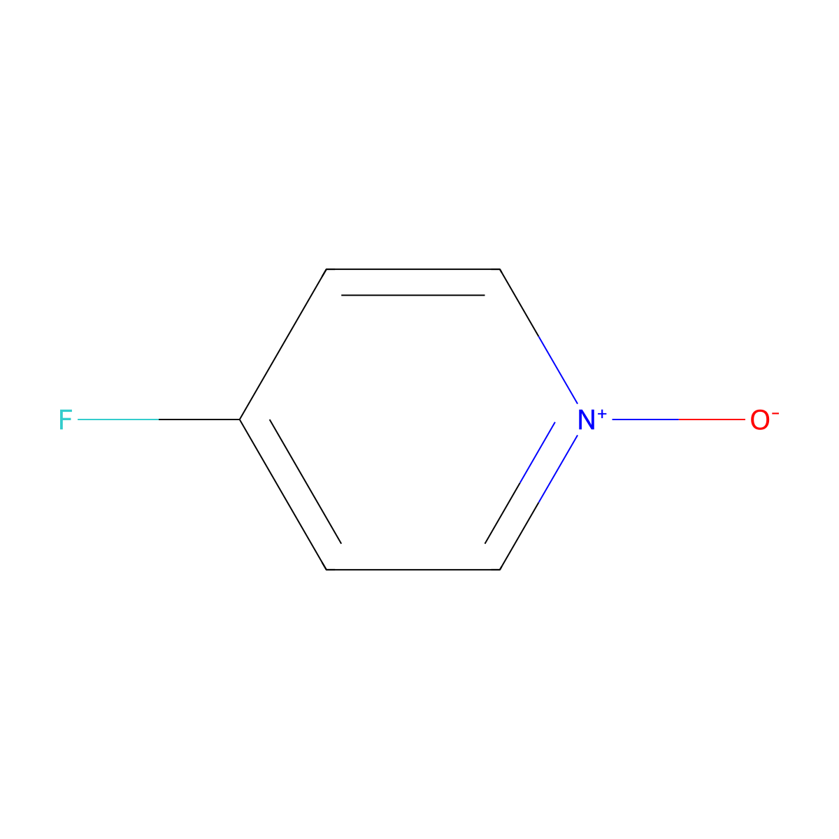 4-Fluoropyridine 1-oxide molecular structure, CAS 124666-05-3