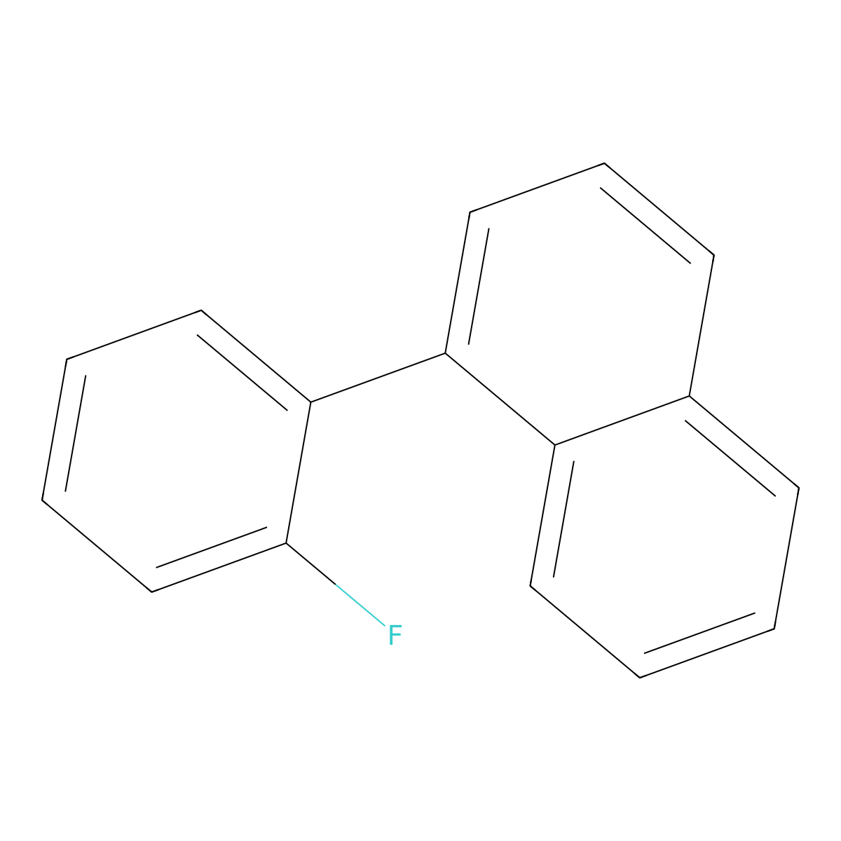 1-(2-Fluorophenyl)naphthalene molecular structure, CAS 1246661-49-3