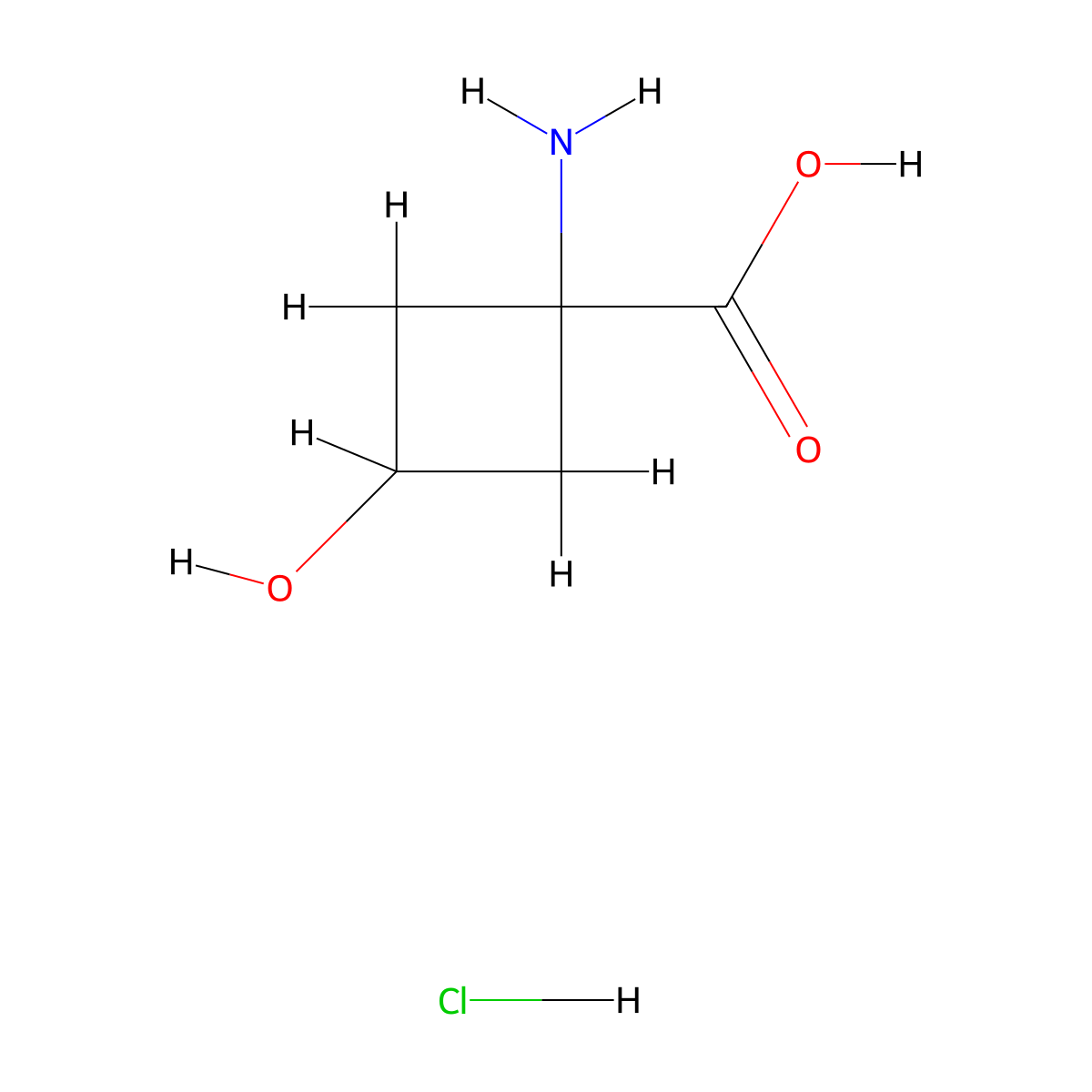 1-Amino-3-hydroxycyclobutanecarboxylic acid hydrochloride molecular structure, CAS 1246746-62-2