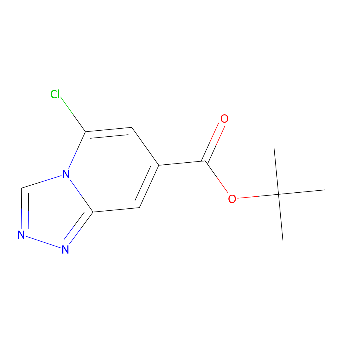 Tert-butyl 5-chloro-[1,2,4]triazolo[4,3-a]pyridine-7-carboxylate molecular structure, CAS 1246759-50-1