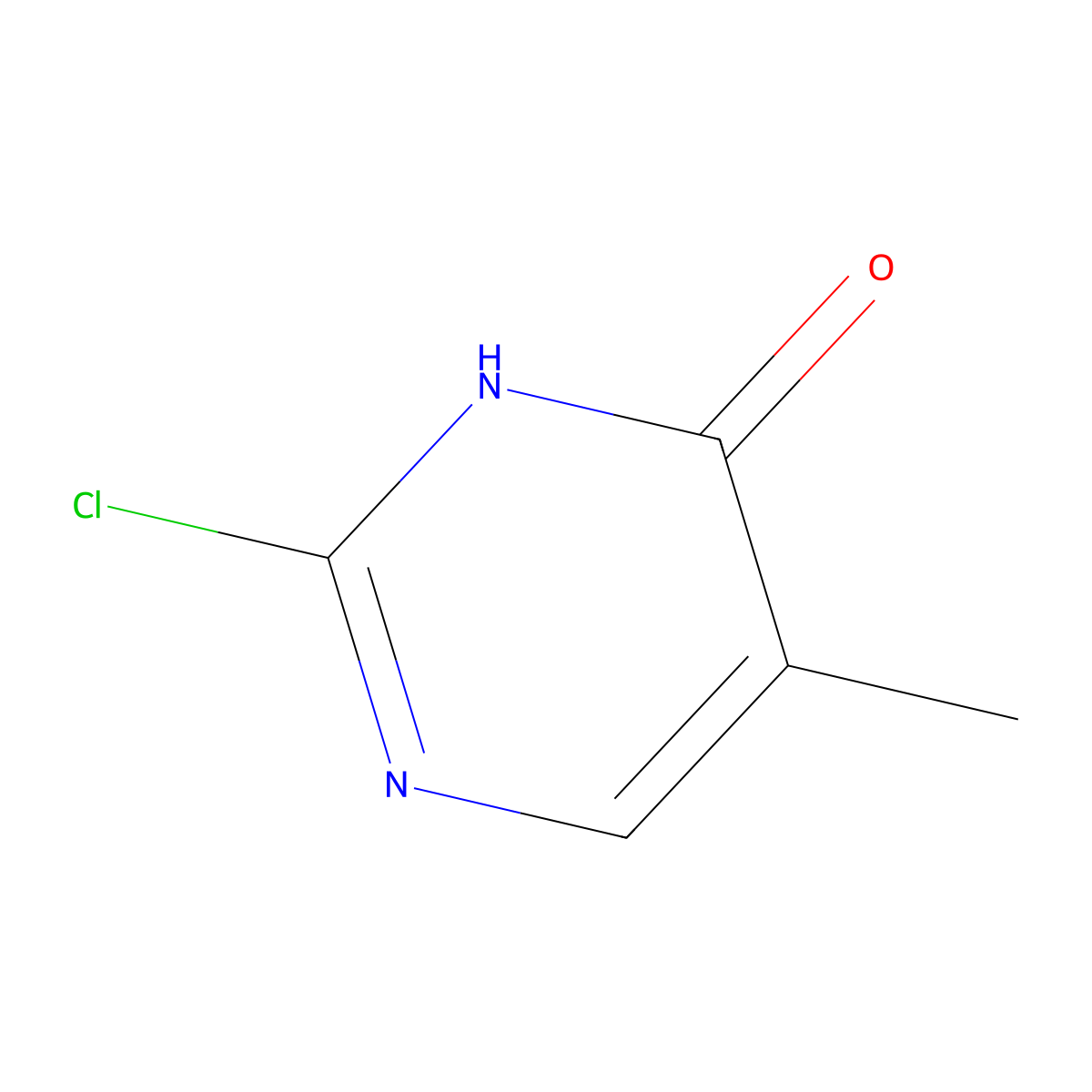 2-Chloro-5-methylpyrimidin-4-ol molecular structure, CAS 1246763-80-3