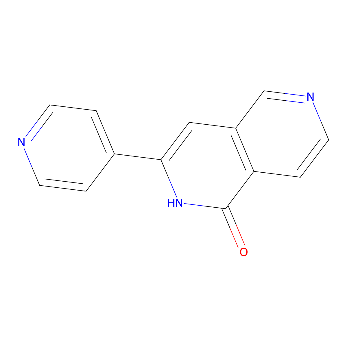 3-(Pyridin-4-yl)-2,6-naphthyridin-1(2H)-one molecular structure, CAS 1246764-22-6