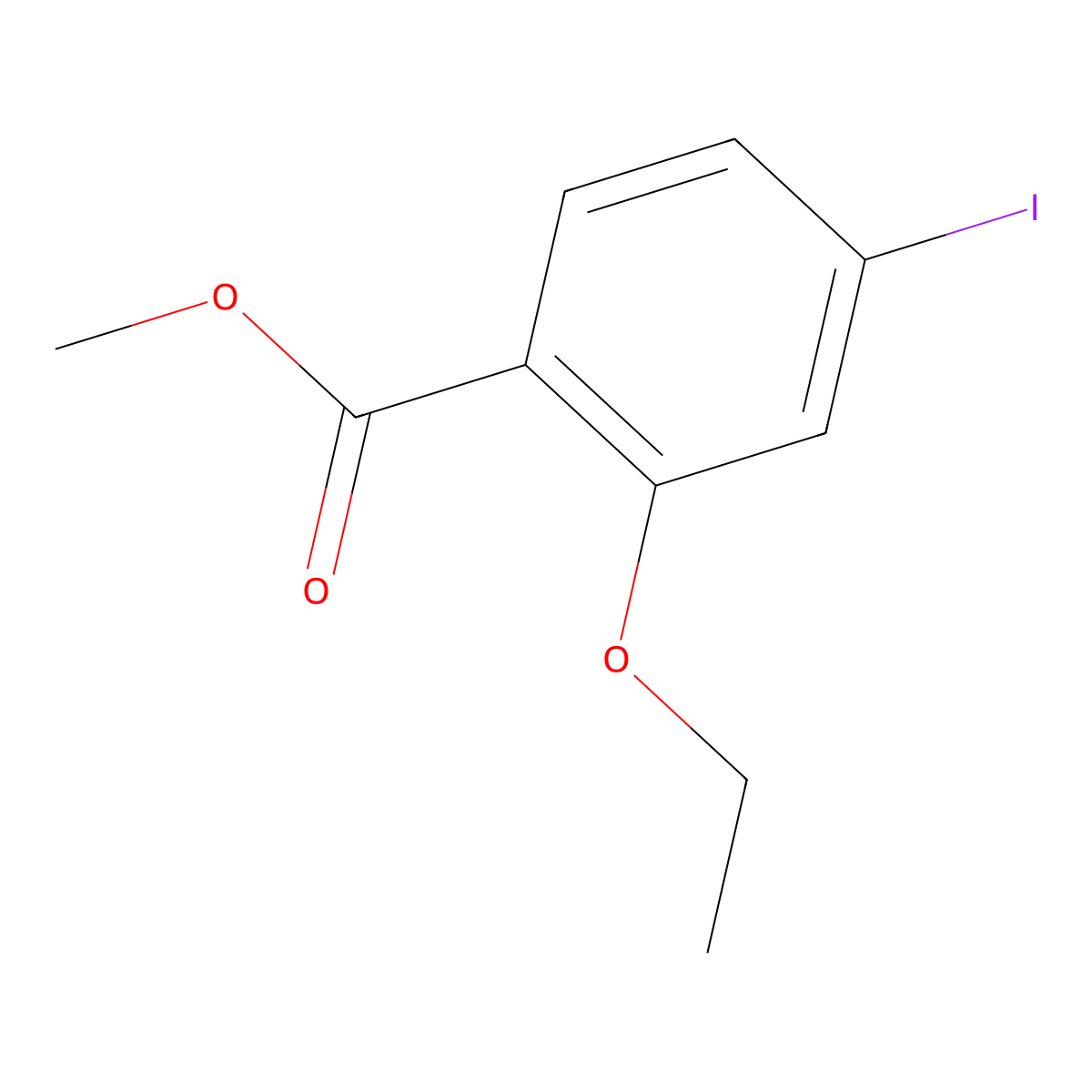 Methyl 2-ethoxy-4-iodobenzoate molecular structure, CAS 1246765-31-0