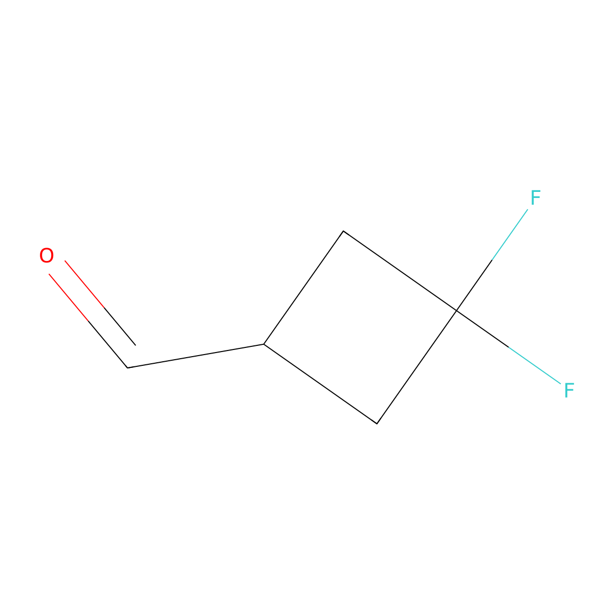 3,3-Difluorocyclobutane-1-carbaldehyde molecular structure, CAS 1246765-49-0
