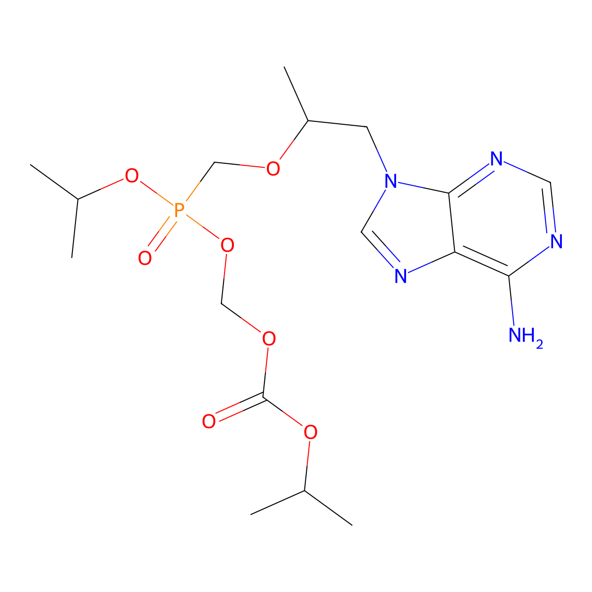 Mono-POC Isopropyl Tenofovir molecular structure, CAS 1246812-40-7