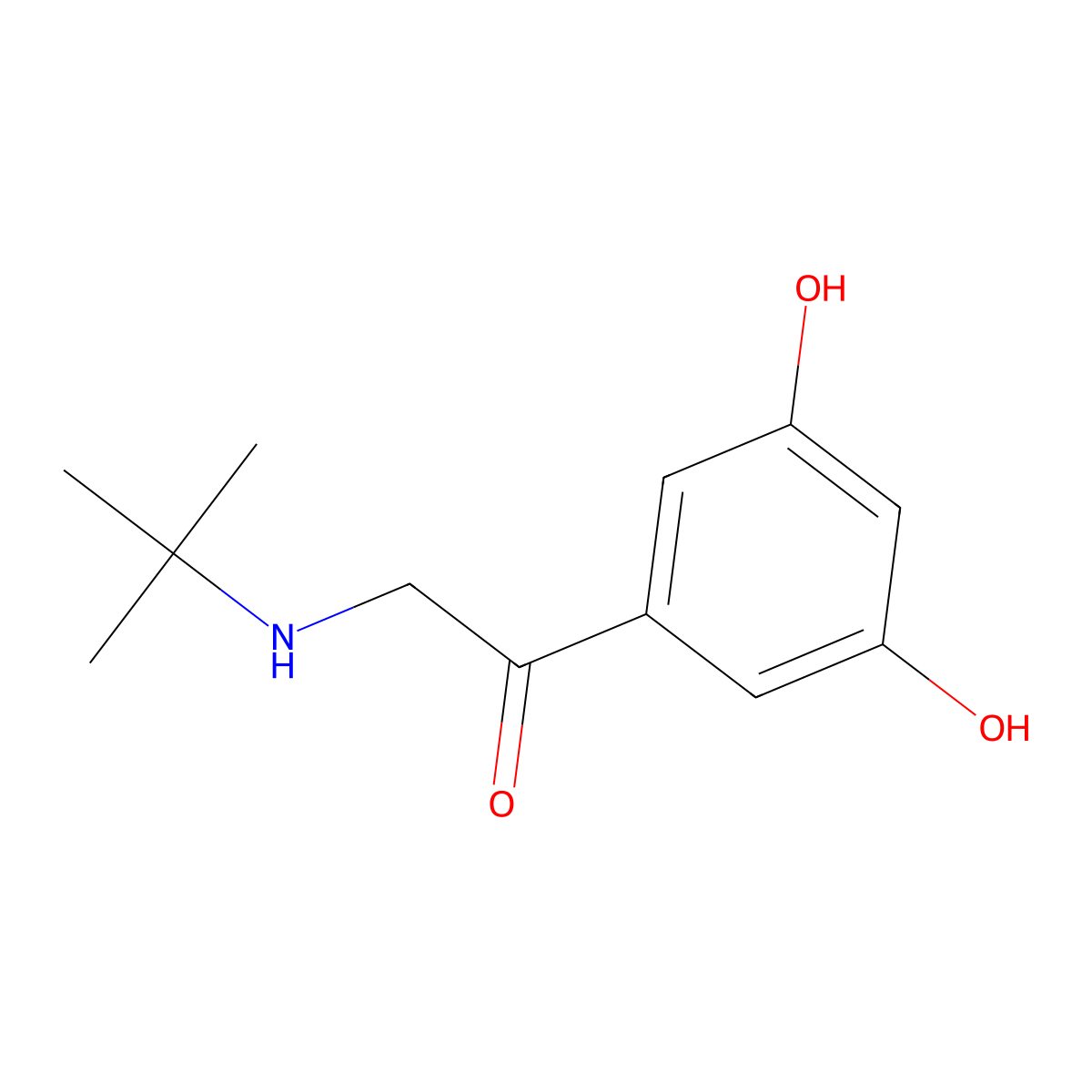 Terbutalone molecular structure, CAS 1246815-70-2
