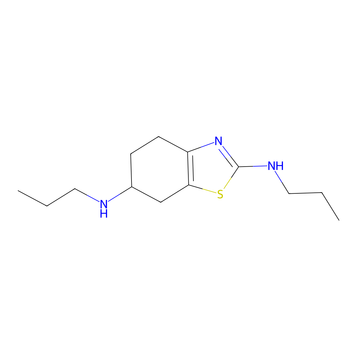 N-Propylpramipexole molecular structure, CAS 1246815-83-7