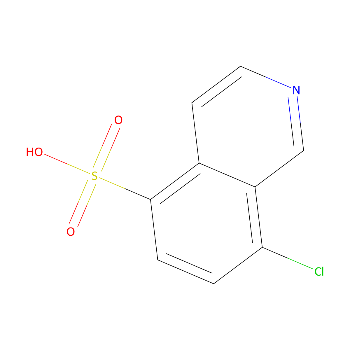 8-Chloro-5-isoquinolinesulfonic Acid molecular structure, CAS 1246816-17-0