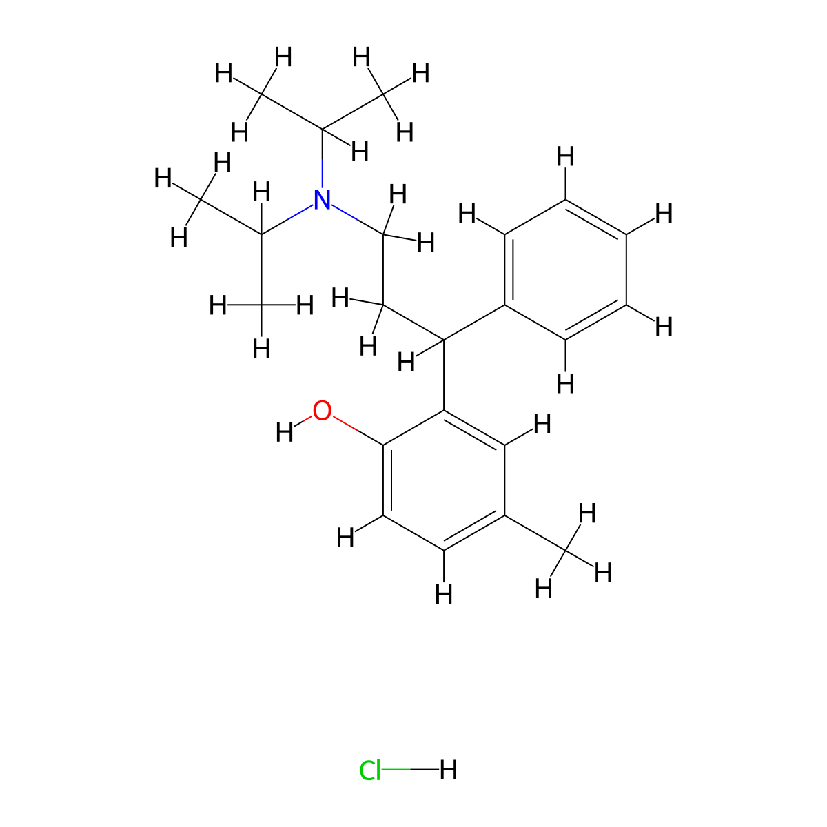 2-(3-(Bis(1-methylethyl)amino)-1-phenylpropyl)-4-methylphenol hydrochloride molecular structure, CAS 1246816-99-8
