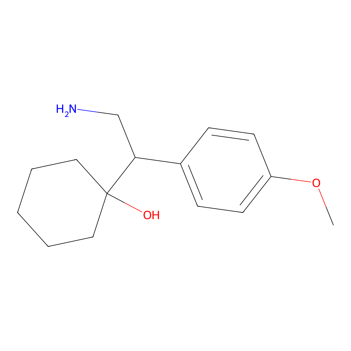 N,N-Didesmethylvenlafaxine molecular structure, CAS 1246817-14-0