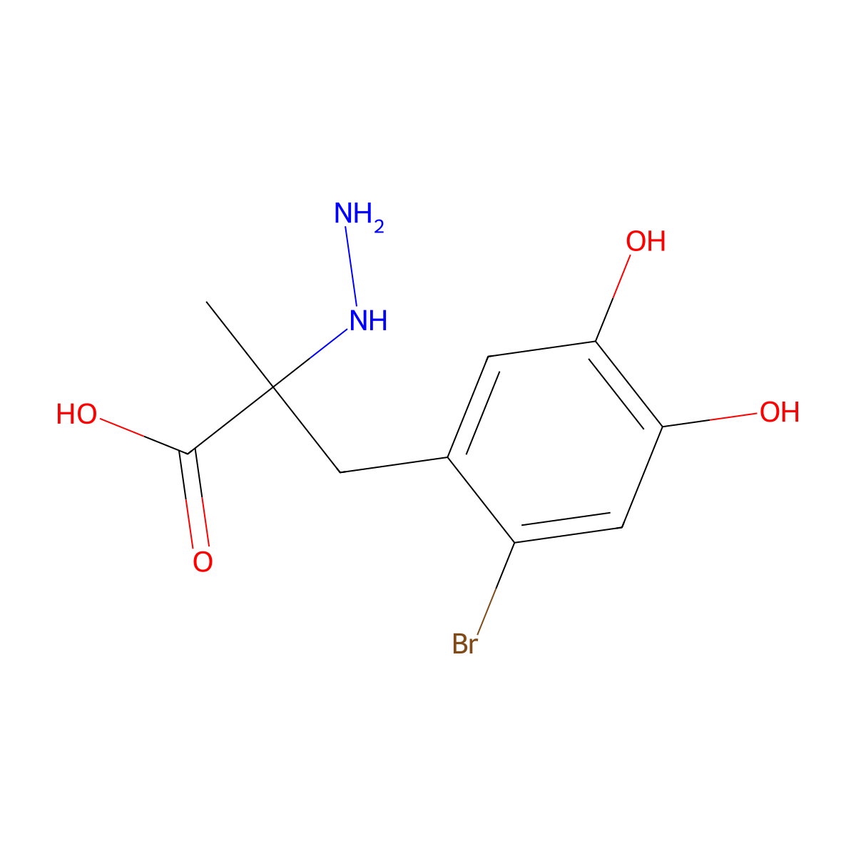 2-Bromo Carbidopa molecular structure, CAS 1246817-47-9