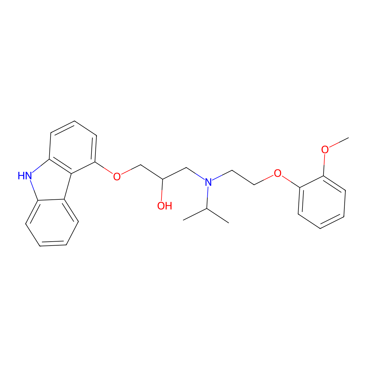 N-Isopropyl Carvedilol molecular structure, CAS 1246819-01-1