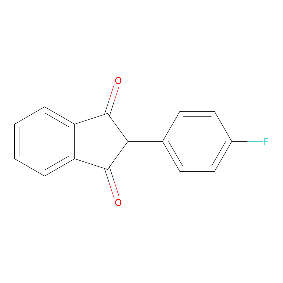 Fluindione molecular structure, CAS 1246820-41-6