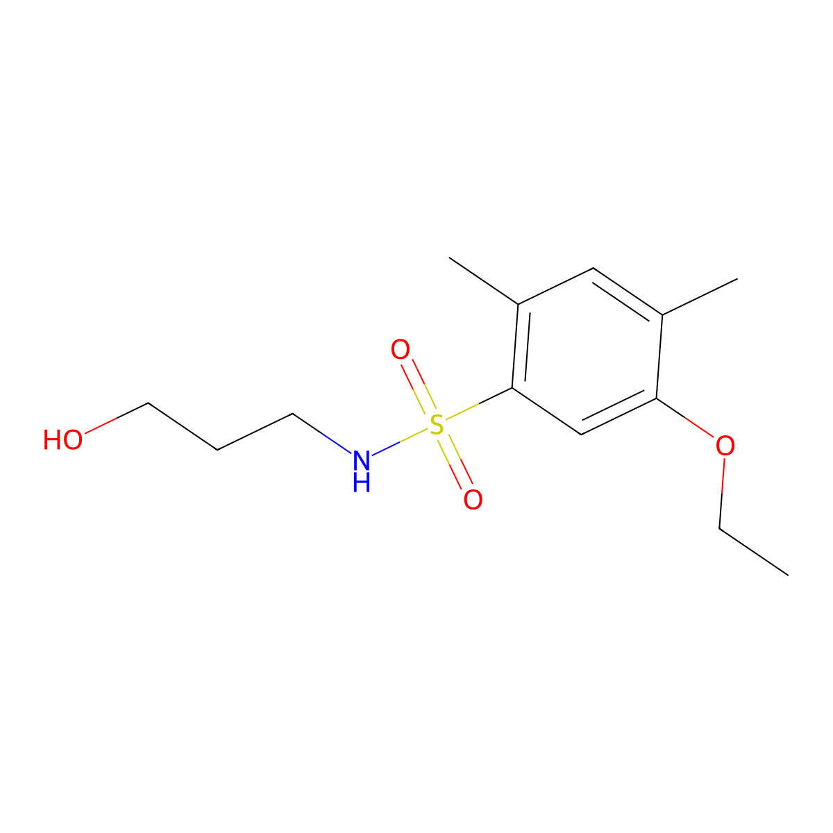 [(5-Ethoxy-2,4-dimethylphenyl)sulfonyl](3-hydroxypropyl)amine molecular structure, CAS 1246821-54-4