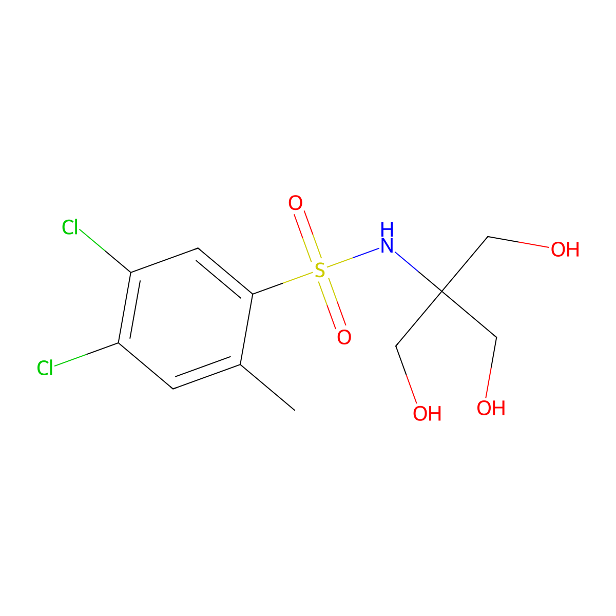 [(4,5-Dichloro-2-methylphenyl)sulfonyl][1,1-bis(hydroxymethyl)-2-hydroxyethyl] amine molecular structure, CAS 1246822-61-6