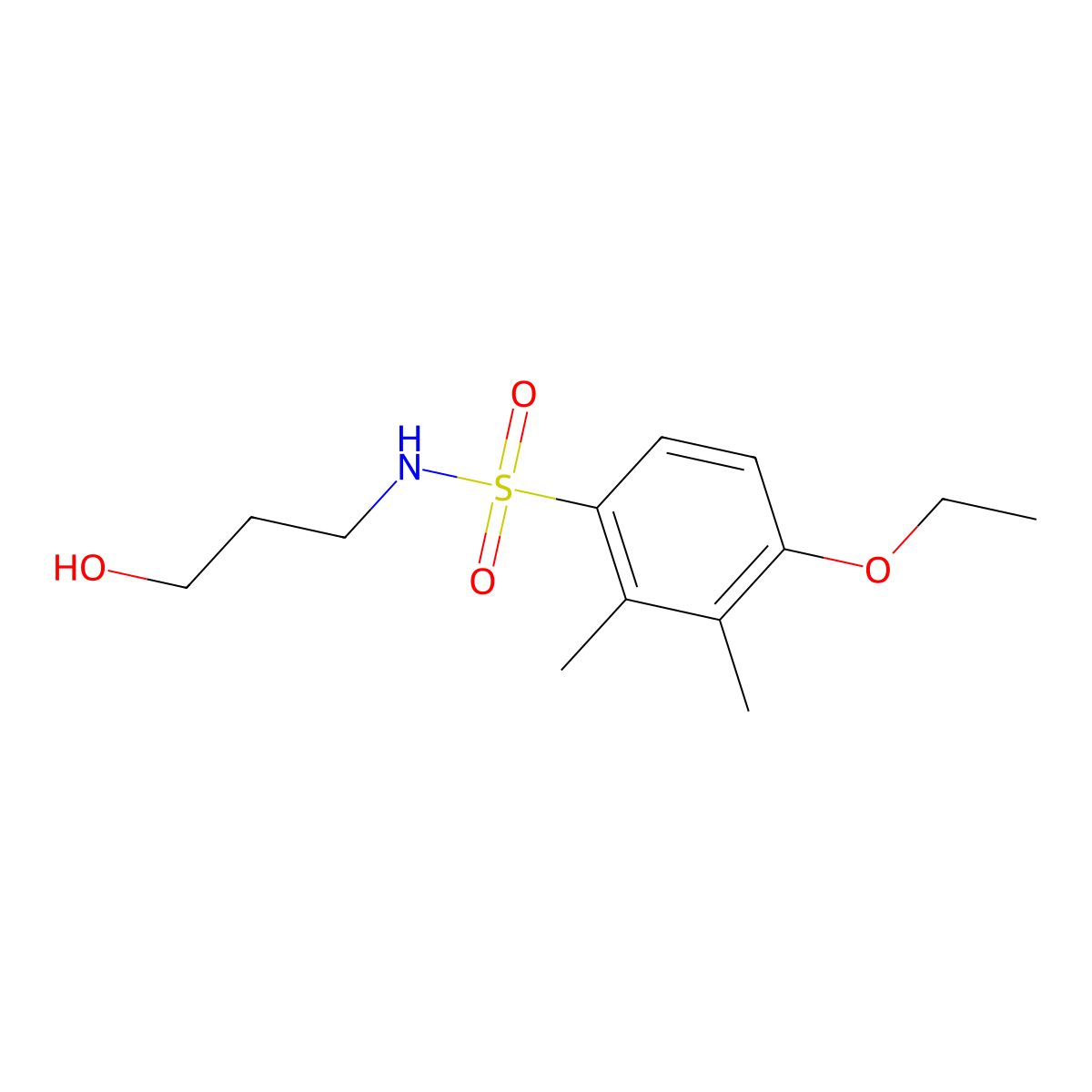 [(4-Ethoxy-2,3-dimethylphenyl)sulfonyl](3-hydroxypropyl)amine molecular structure, CAS 1246823-47-1